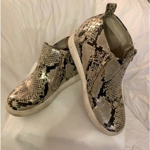 Snakeskin “hightop” sneakers - Great used condition